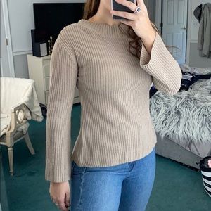 POOF New York Criss Cross Open Back Sweater